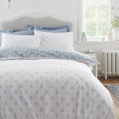 La Redoute Esme Floral 200 Thread Count Cotton Reversible Duvet Cover Set