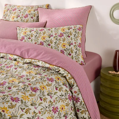 La Redoute Harney Floral Print Washed Cotton Duvet Cover