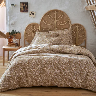 La Redoute Nara Floral 100% Cotton Percale 200 Thread Count Duvet Cover