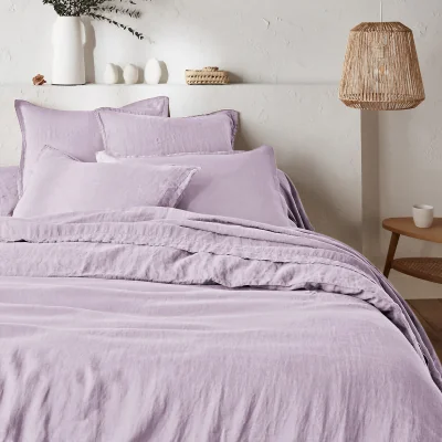 La Redoute Linot Plain 100% Washed Linen Duvet Cover