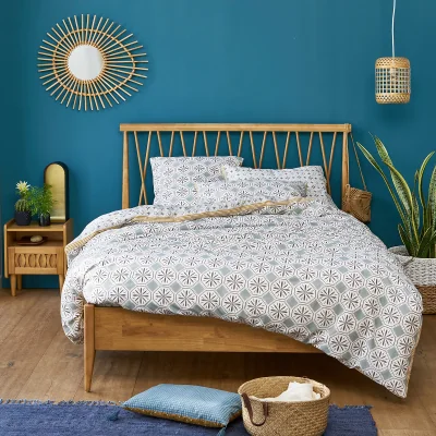 La Redoute Salernes Tile Print 100% Cotton Duvet Cover