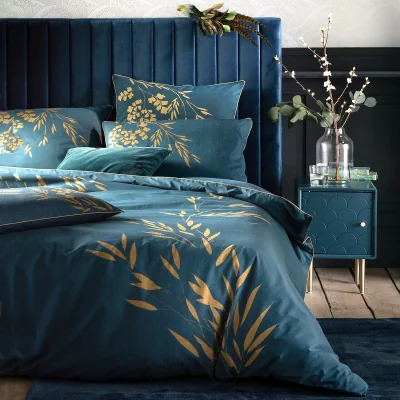 La Redoute Izumi Floral Cotton Percale 200 Thread Count Duvet Cover