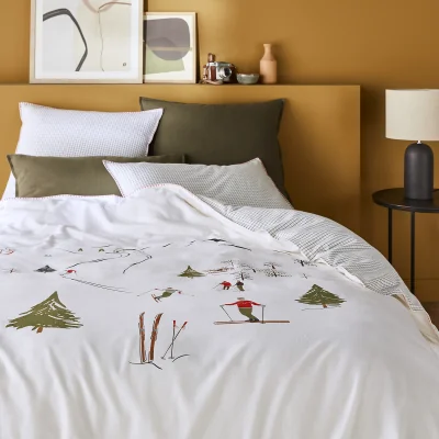 La Redoute St Lary 100% Cotton Flannel Duvet Cover