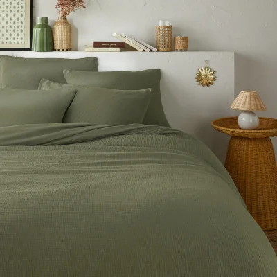 La Redoute Kumco Cotton Muslin / Washed Cotton Duvet Cover