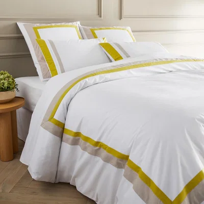 La Redoute Fraicheur 100% Organic Cotton Percale 200 Thread Count Duvet Cover