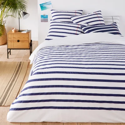 La Redoute Malo Striped 100% Cotton Duvet Cover