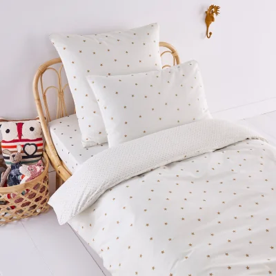 La Redoute Stella Star 100% Cotton Percale 400 Thread Count Duvet Cover