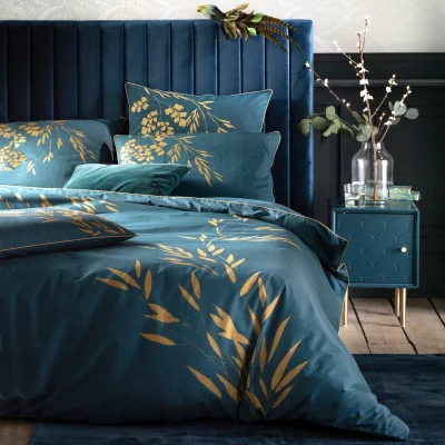 La Redoute Izumi Floral 100% Cotton Percale 200 Thread Count Duvet Cover