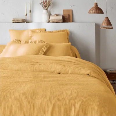 La Redoute Kumla Plain 100% Cotton Muslin Duvet Cover