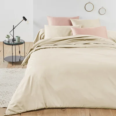 La Redoute Plain 100% Cotton Satin 300 Thread Count Duvet Cover