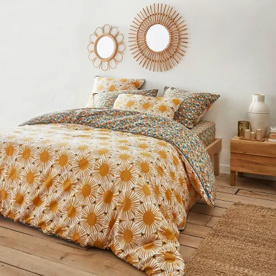 La Redoute Jahia Art Deco 100% Cotton Reversible Duvet Cover
