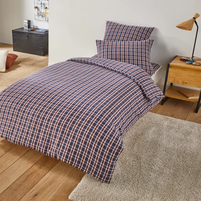 La Redoute Maxine Tartan Check 100% Flannel Duvet Cover