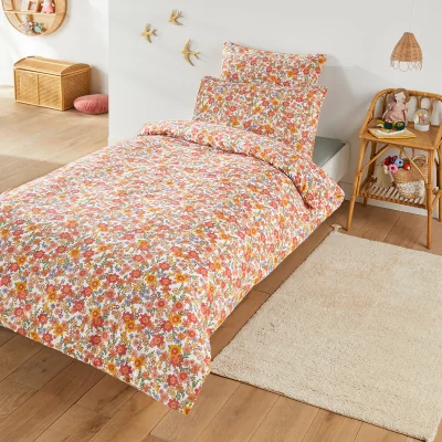 La Redoute Meredith Floral 100% Washed Cotton Duvet Cover