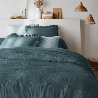 La Redoute Kumla Plain 100% Cotton Muslin Duvet Cover