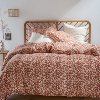 La Redoute Kalis Leopard Print 100% Washed Cotton Duvet Cover
