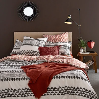 La Redoute Tiebele Geometric 100% Cotton Duvet Cover