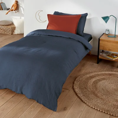 La Redoute Linot Plain 100% Washed Linen Duvet Cover