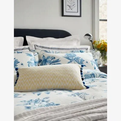 Marks & Spencer Sanderson  Pure Cotton Etchings & Roses Duvet Cover - 5FT - Yellow, Yellow