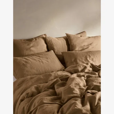Marks & Spencer Bedfolk Pure Linen Washed Duvet Cover Bronze