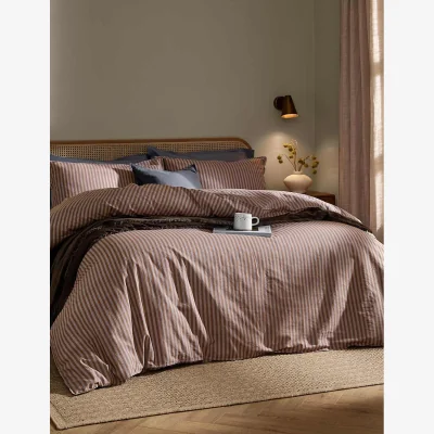 Marks & Spencer YARD Pure Cotton Marlow Stripe Duvet Cover Blue Mix