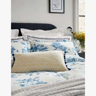 Marks & Spencer Sanderson  Pure Cotton Etchings & Roses Duvet Cover - 6FT - Yellow, Yellow