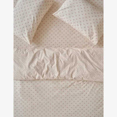 Marks & Spencer Piglet In Bed Martha Floral Pure Cotton Duvet Cover Pink Mix