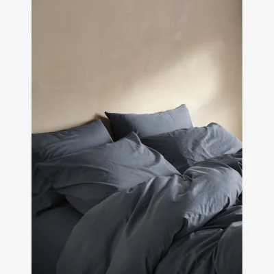Marks & Spencer Bedfolk Pure Cotton Relaxed Duvet Cover Navy
