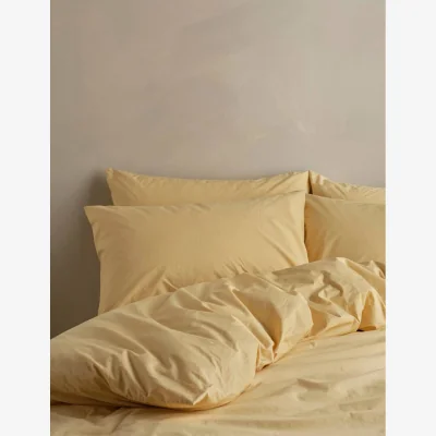 Marks & Spencer Bedfolk Pure Cotton Relaxed Duvet Cover Yellow