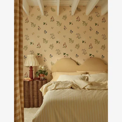 Marks & Spencer Piglet In Bed Washed Cotton Slumber Striped Duvet Cover Yellow Mix