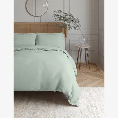 Marks & Spencer M&S Egyptian Cotton 230 Thread Count Duvet Cover - DBL - Light Duck Egg, Khaki,Slate Blue,Light Duck Egg