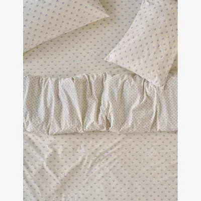 Marks & Spencer Piglet In Bed Martha Floral Pure Cotton Duvet Cover Light Blue Mix