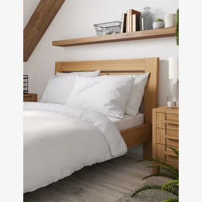 Marks & Spencer M&S Dreamskin&reg; Pure Cotton Duvet Cover - 5FT - White, White,Light Grey,Cream,Duck Egg