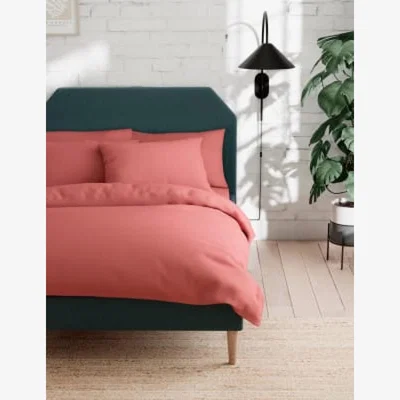 Marks & Spencer M&S Cotton Rich Duvet Cover - 6FT - Clay, Clay,Mink,Neutral,Silver Grey,Khaki,Chambray,Soft Pink