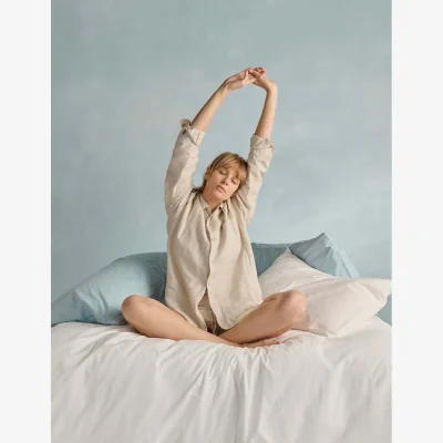 Marks & Spencer Bedfolk Pure Cotton Washed Duvet Cover White