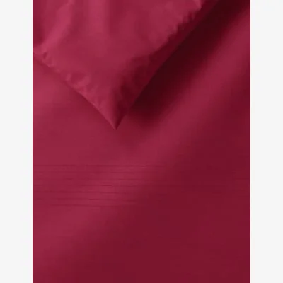 Marks & Spencer M&S Cotton Rich Percale Duvet Cover - DBL - Cranberry, Cranberry,Dark Ochre,Dove,White,Light Putty,Blue Denim,Oyster,Silver Grey,Light Cream,Aqua,Medium Pink,Light Duck Egg