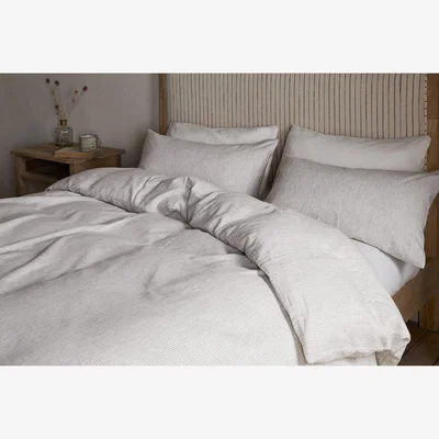 Nkuku nkuku Borba Hemp & Cotton Duvet Cover | Textiles | Espresso | Super King