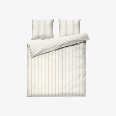 Nordic Nest Juna Soft duvet cover set 220x220/2x50x60 cm Offwhite-caramel