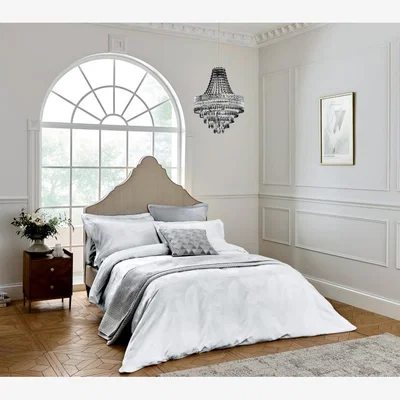 Downtown Helena Springfield Gatsby White Duvet Cover - Double, Cotton, Embroidered