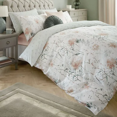 Downtown Laura Ashley Pallington Bloom Duvet Cover Set - Plaster Pink - King