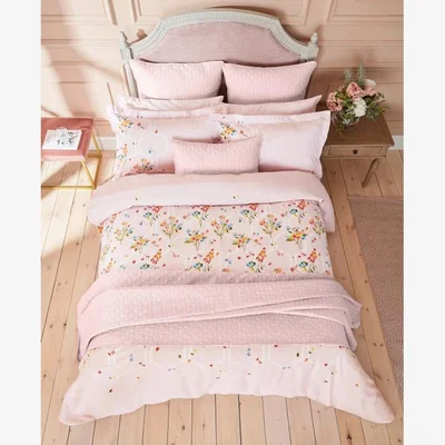 Downtown Ted Baker Peppermint Duvet Cover Set - Soft Pink - Double
