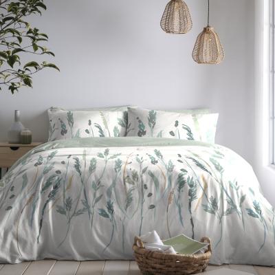 Downtown Appletree Prairie Eau De Nil Duvet Cover Set - Single, Cotton
