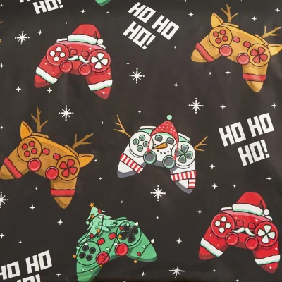 The Range OHS Christmas Gaming Duvet Cover Set - Black / 0.6kg