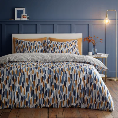 The Range Ellison Duvet Cover and Pillowcase Set - Blue / Single