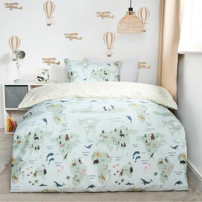 The Range World Map Duvet Cover Set - Blue / Double