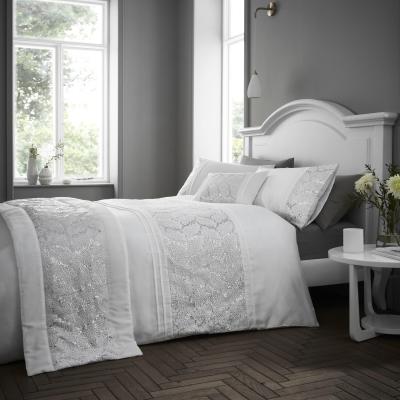 The Range Rouen Duvet Cover Set - White / Double