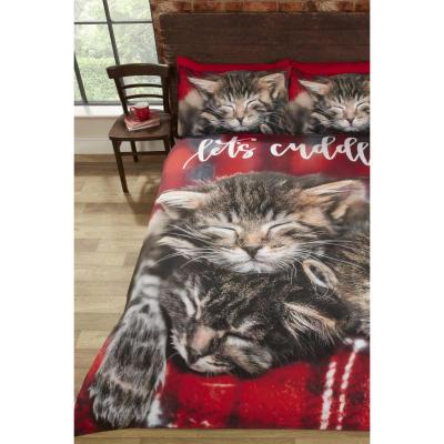 The Range Cuddle Cats Kitten Animal Duvet Cover Set - Multi