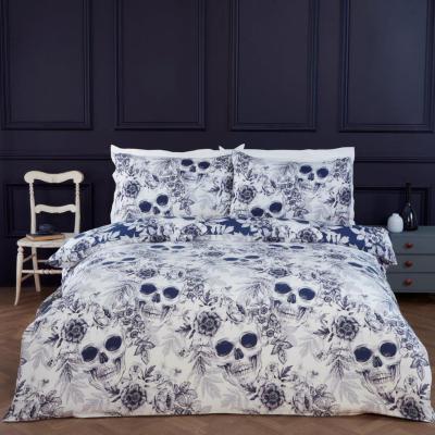 The Range Gothic Skulls Duvet Cover Set - White