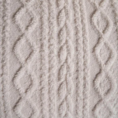 The Range OHS Cable Knit Fleece Duvet Cover Set - Natural / 2kg