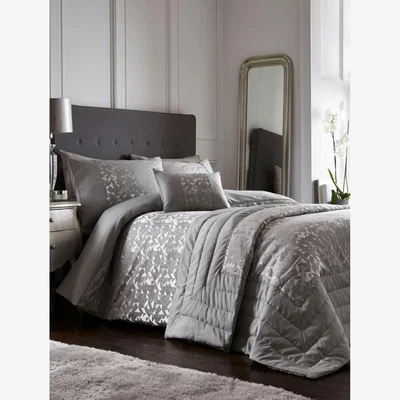 The Range Lucien Duvet Cover Set - Silver