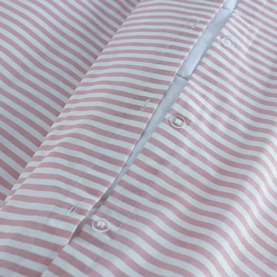 The Range Studio Edition Pinstripe Duvet Cover Set - Pink